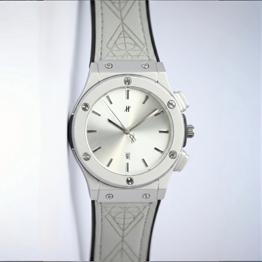 HUBLOT Men's Quartz Watch (BZ-FD01) - Silver Dial with Date