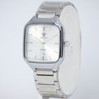 Dearno Men’s Quartz Watch (BZ-ES43) - Silver Square Dial with Date