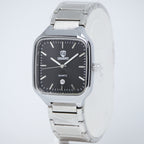 Dearno Men’s Quartz Watch (BZ-ES43) - Black Square Dial with Date