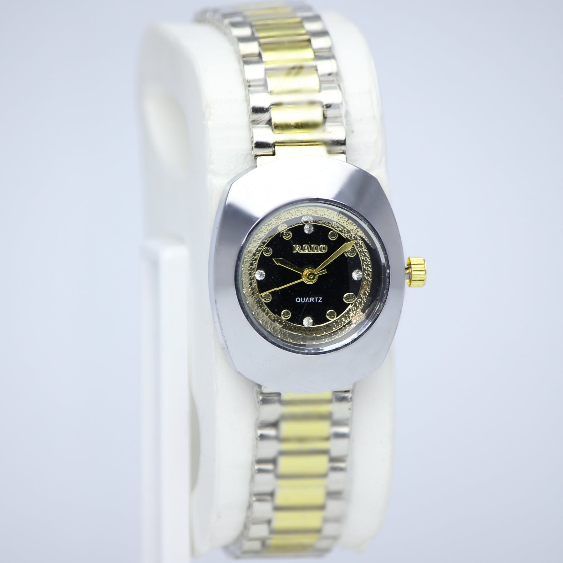 RADO Elegant Women’s Quartz Watch (BZ-SS04) – Black Dial