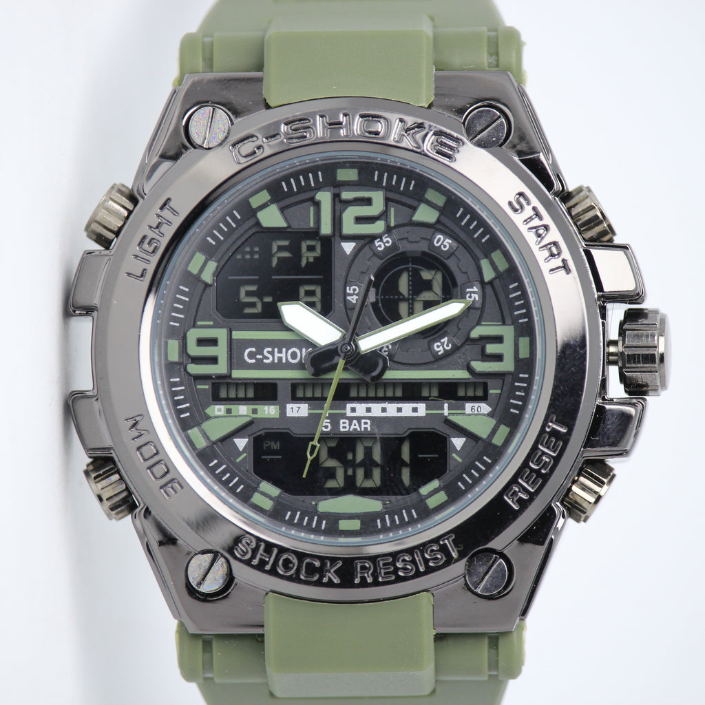 Original C-Shoke Made in Thailand Men's Watch (BZ-FD17) - Commando Green
