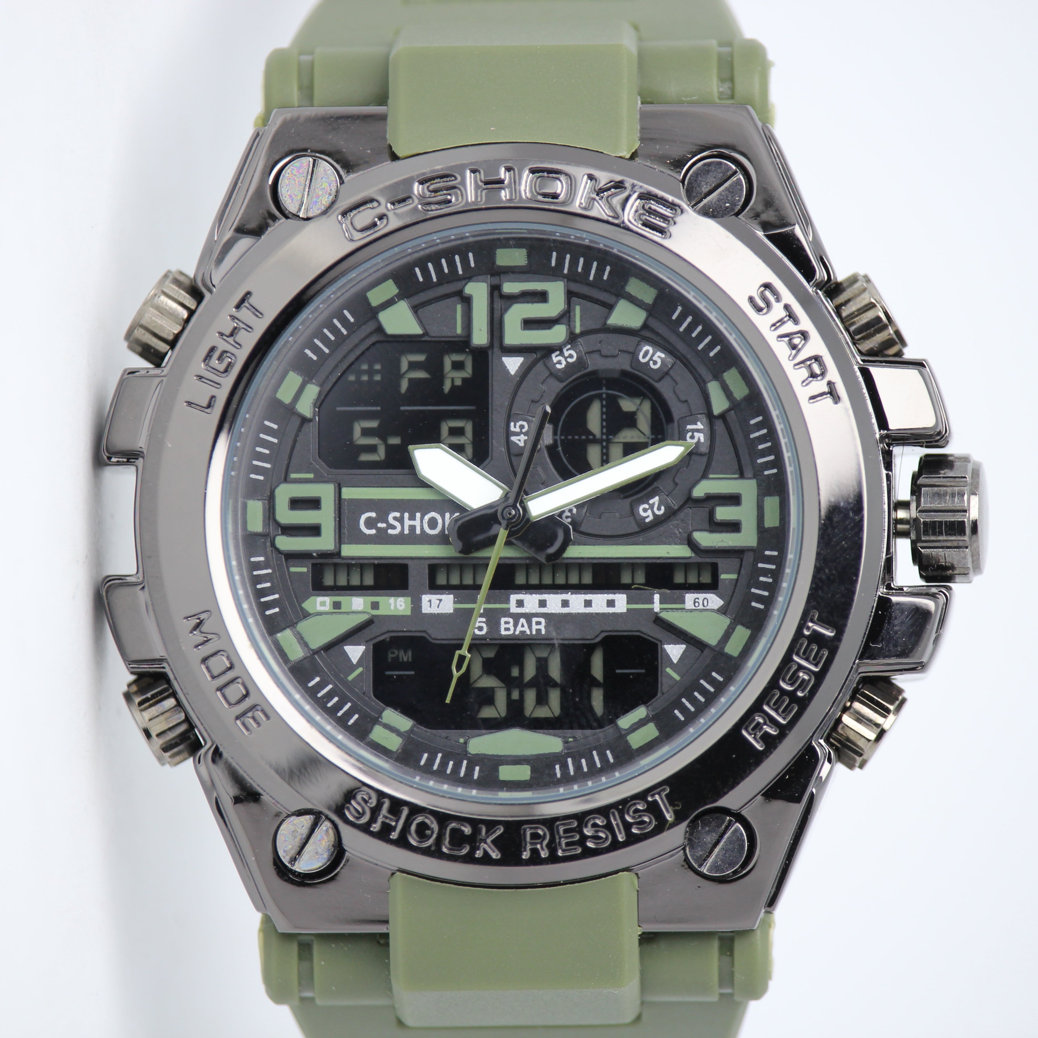 Original C-Shoke Made in Thailand Men's Watch (BZ-FD17) - Commando Green