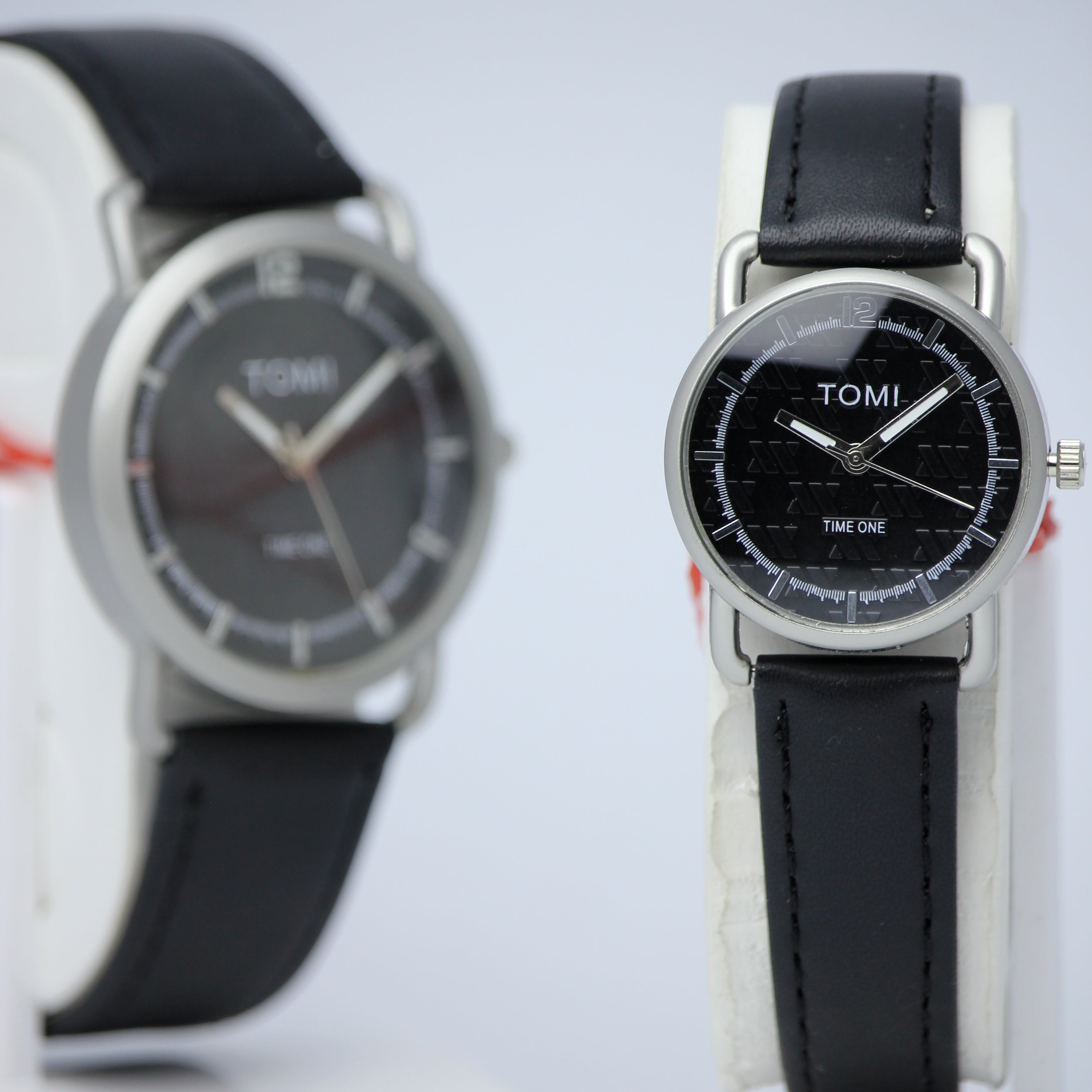 TOMI Couple Quartz Watch Set (BZ-HH06) – Black Dial