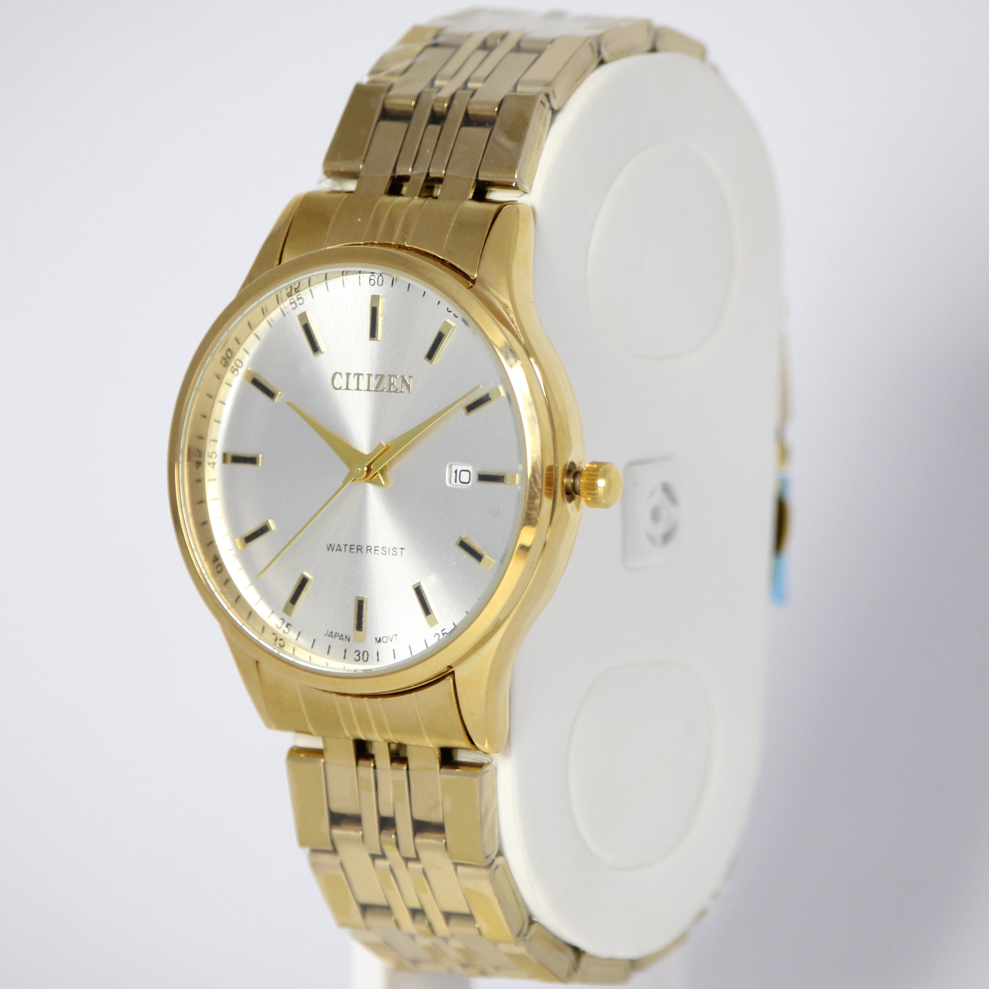 Citizen Classic Gold Couple Watches (BZ-HH04) – White Dial Stainless Steel