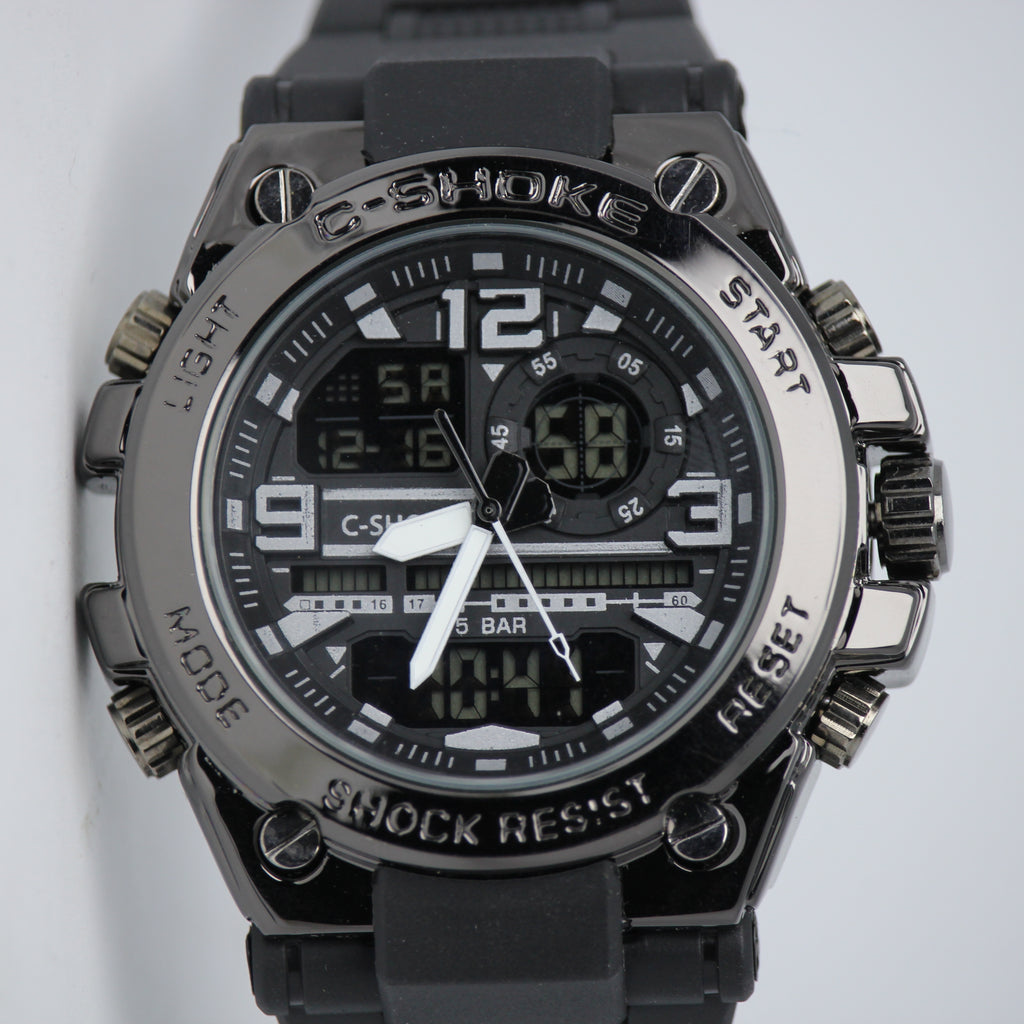 Original C-Shoke Made in Thailand Men's Watch (BZ-FD17) - Bold Black