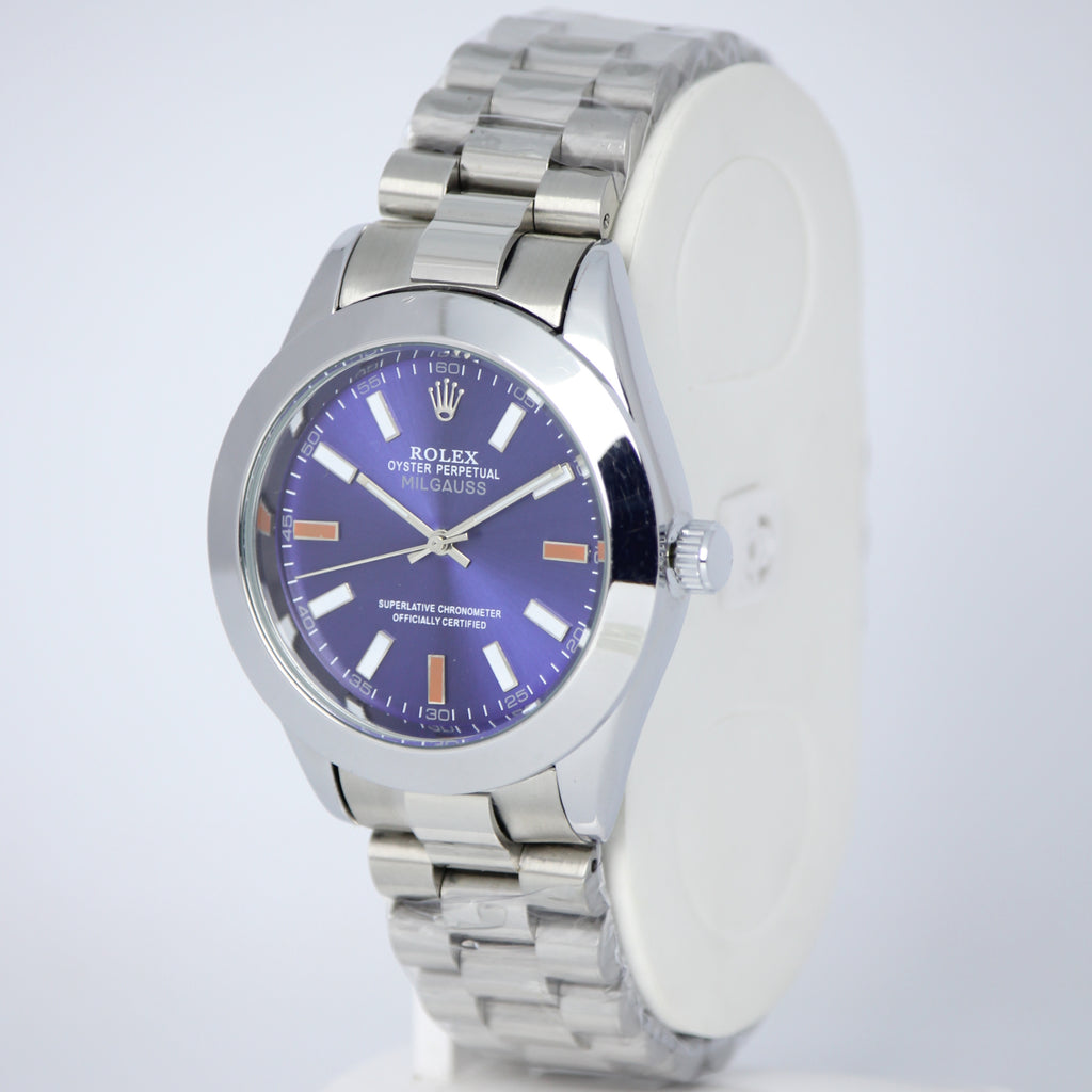 Rolex Oyster Perpetual Milgauss Men's Semi-Automatic Watch (BZ-ES40) - Blue Dial