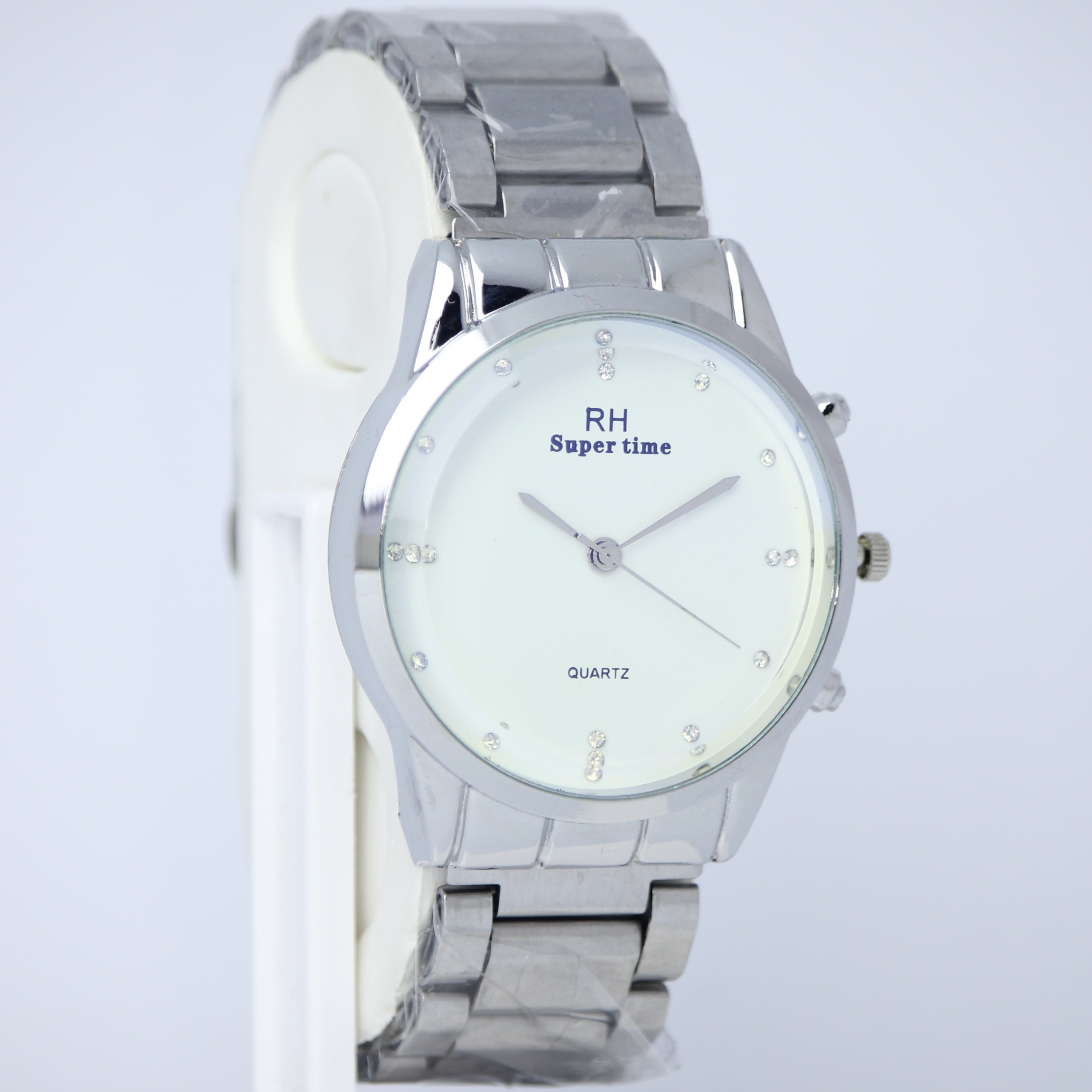 RH Super Time Quartz Men’s Watch (BZ-ES37) – Stainless Steel with Crystal Dial