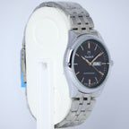 NuoduN Men’s Quartz Watch (BZ-ES20) – with Day & Date Display Stainless Steel