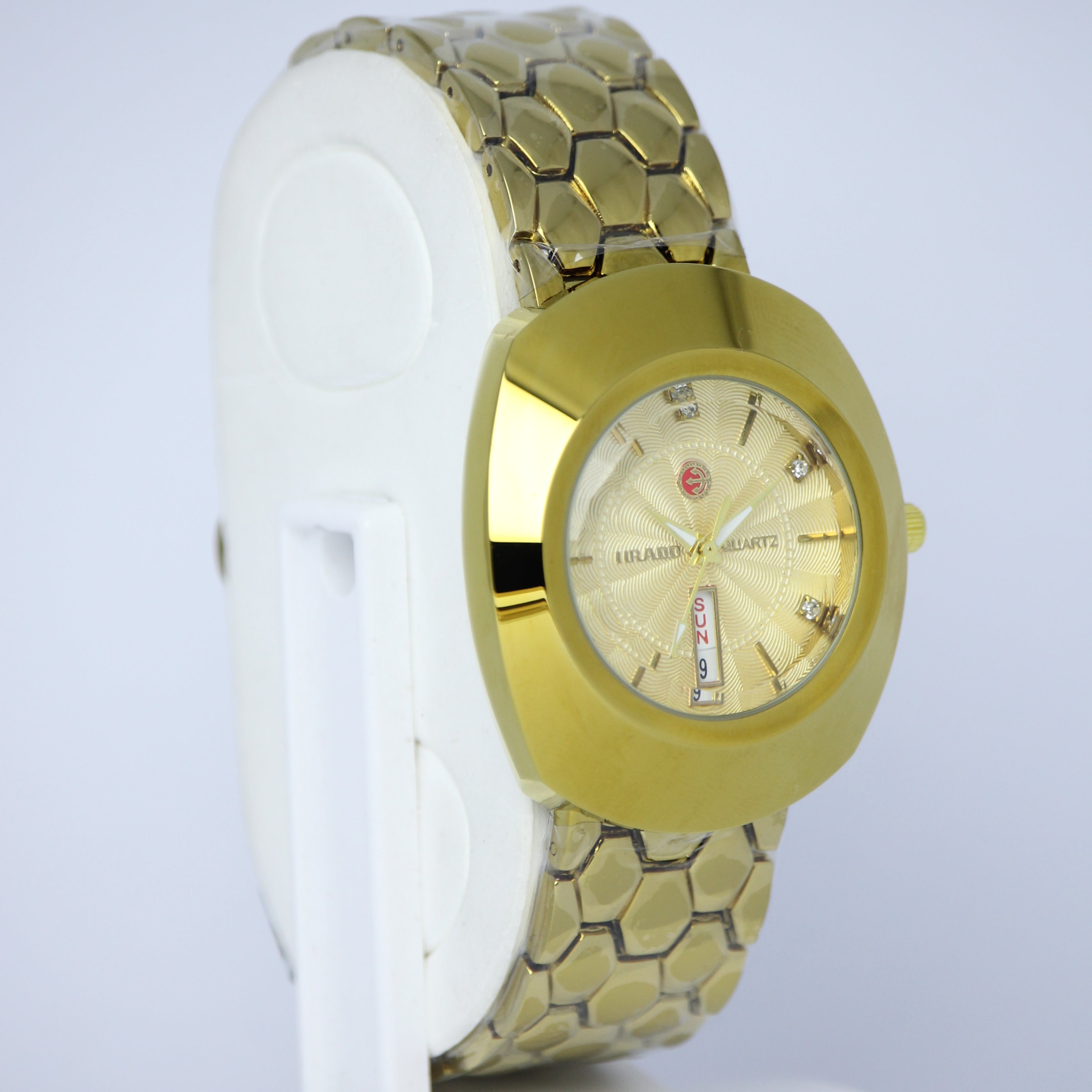 Rado Quartz Men’s Watch (BZ-ES16) – Gold Edition Stainless Steel