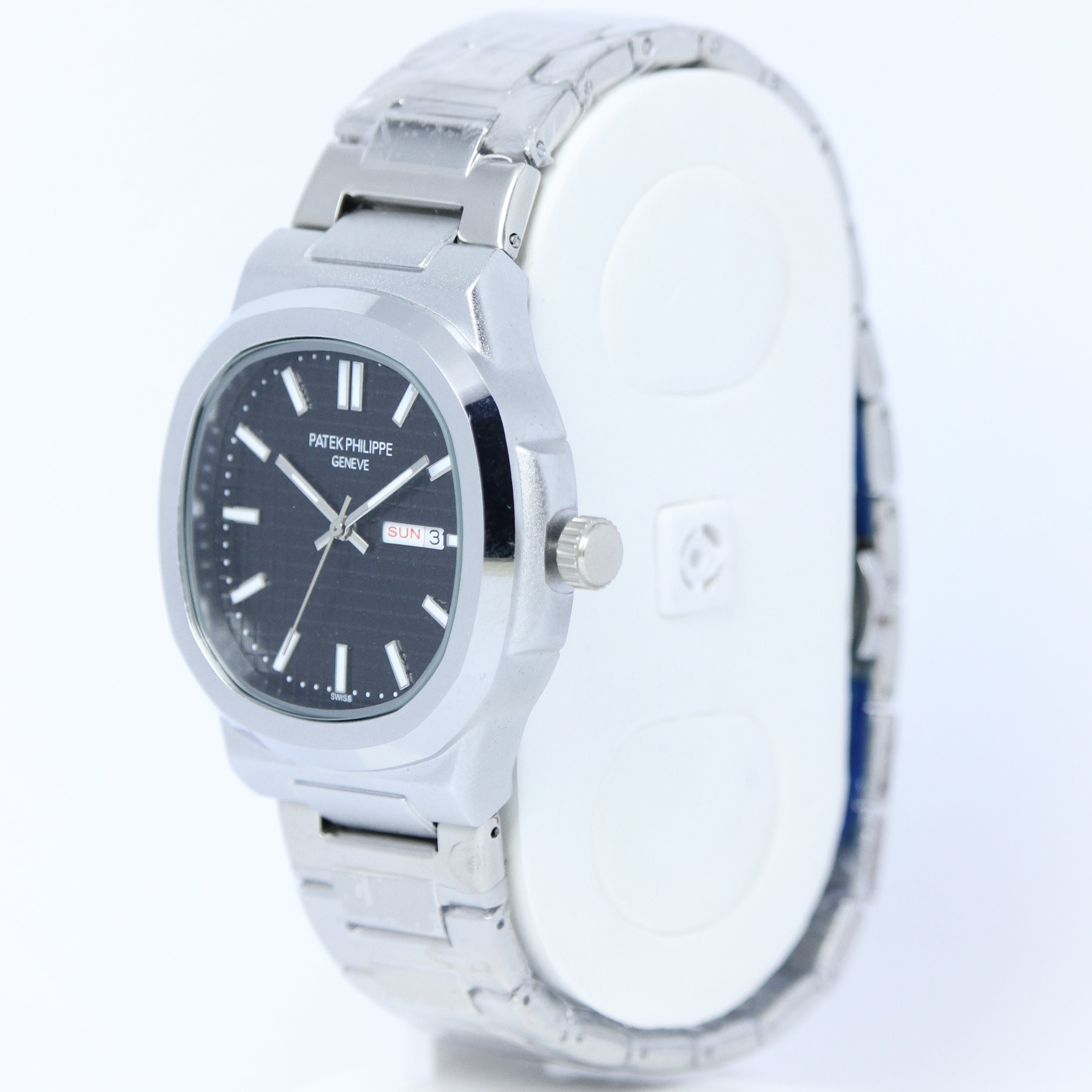Patek Philippe Nautilus Men’s Watch (BZ-ES03) – Silver Strap