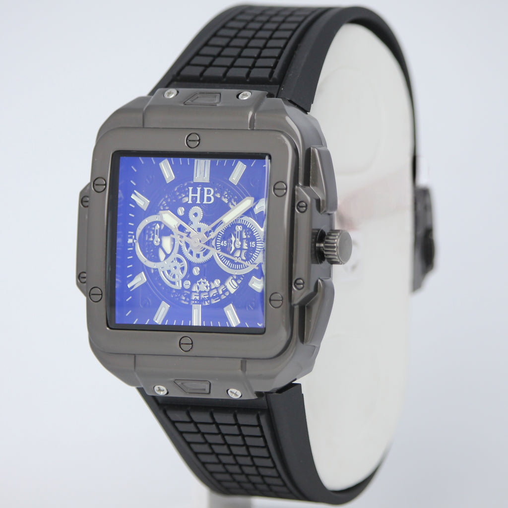 Hublot Men’s Quartz Watch (BZ-FD16) - Black Square Dial