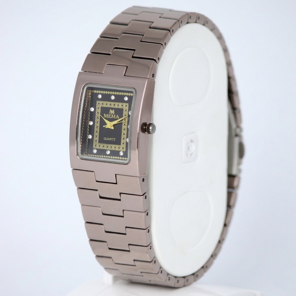 MEMA Quartz BZ-SS05 Women's Rose Gold Watch - Rectangular Dial