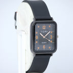 TOMI Men’s Quartz Watch (BZ-FD12) – Black Dial Rectangular Design