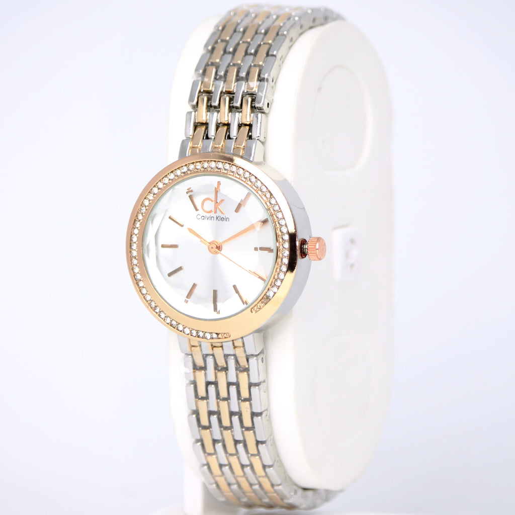 Calvin Klein Stylish Ladies Watch (BZ-SS06) - Two Tone Edition