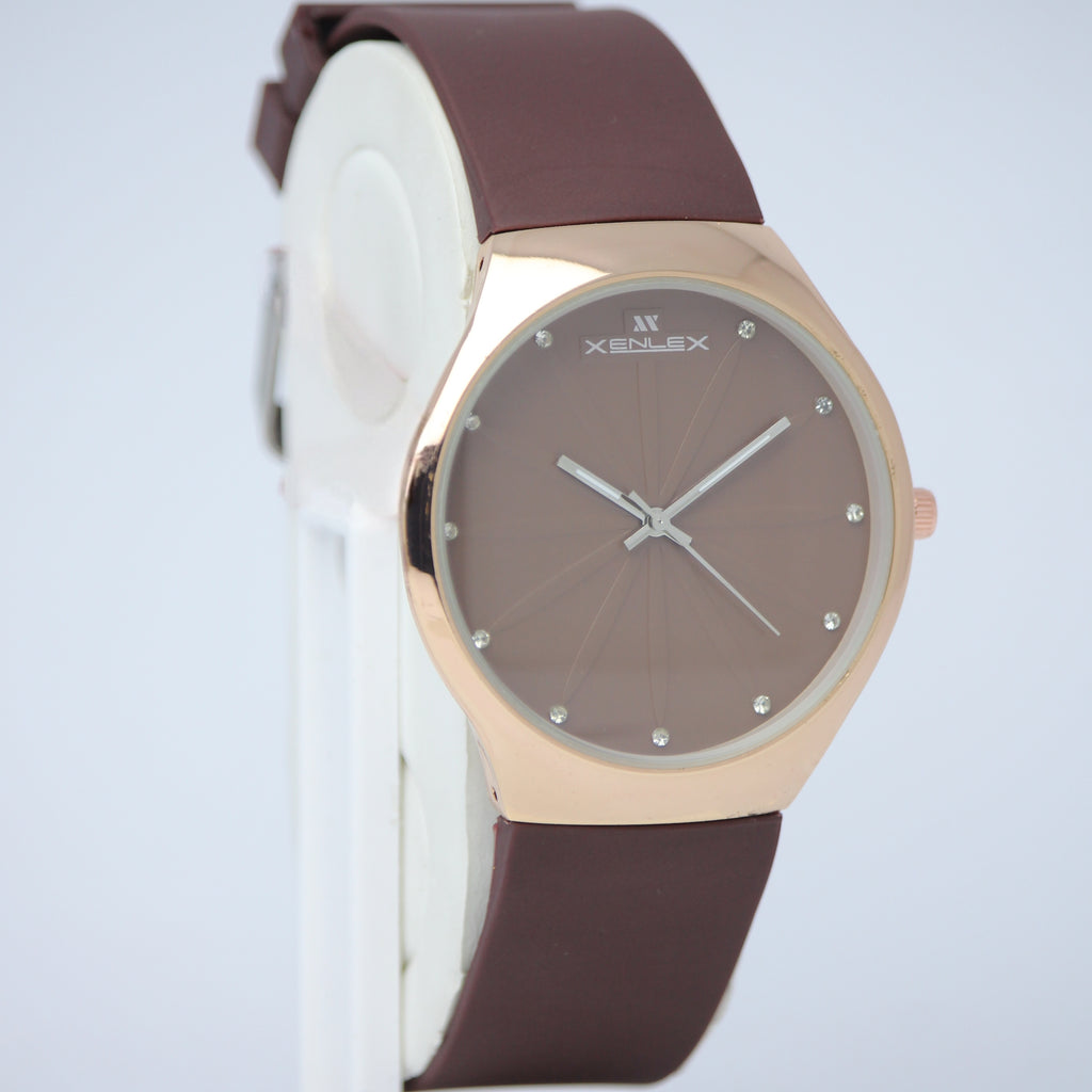 Xenlex Men’s Quartz Watch (BZ-FD13) – Brown Dial