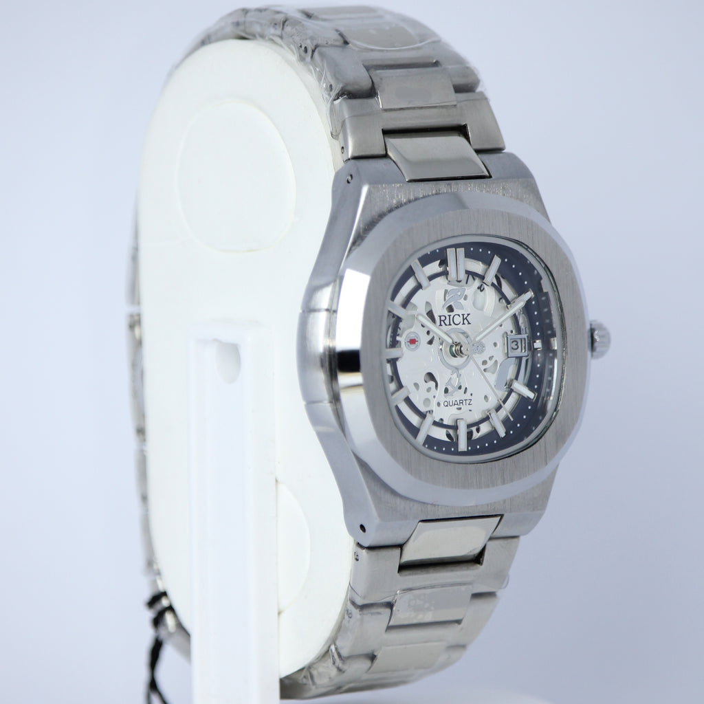 Rick Men’s Quartz Watch (BZ-ES013) – Blue Dial Stainless Steel