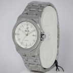 RICK Men's Quartz Watch (BZ-ES39) - White Textured Dial | Stainless Steel