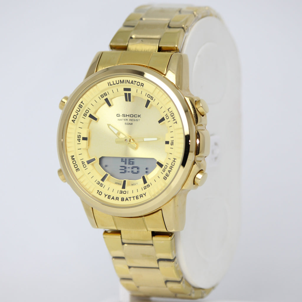 G-Shock Gold Edition Analog Digital Men’s Watch (BZ-ES42) - World Clock