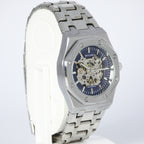 Skyline Automatic Skeleton Men’s Watch (BZ-ES07) Limited Edition – Blue Dial Stainless Steel