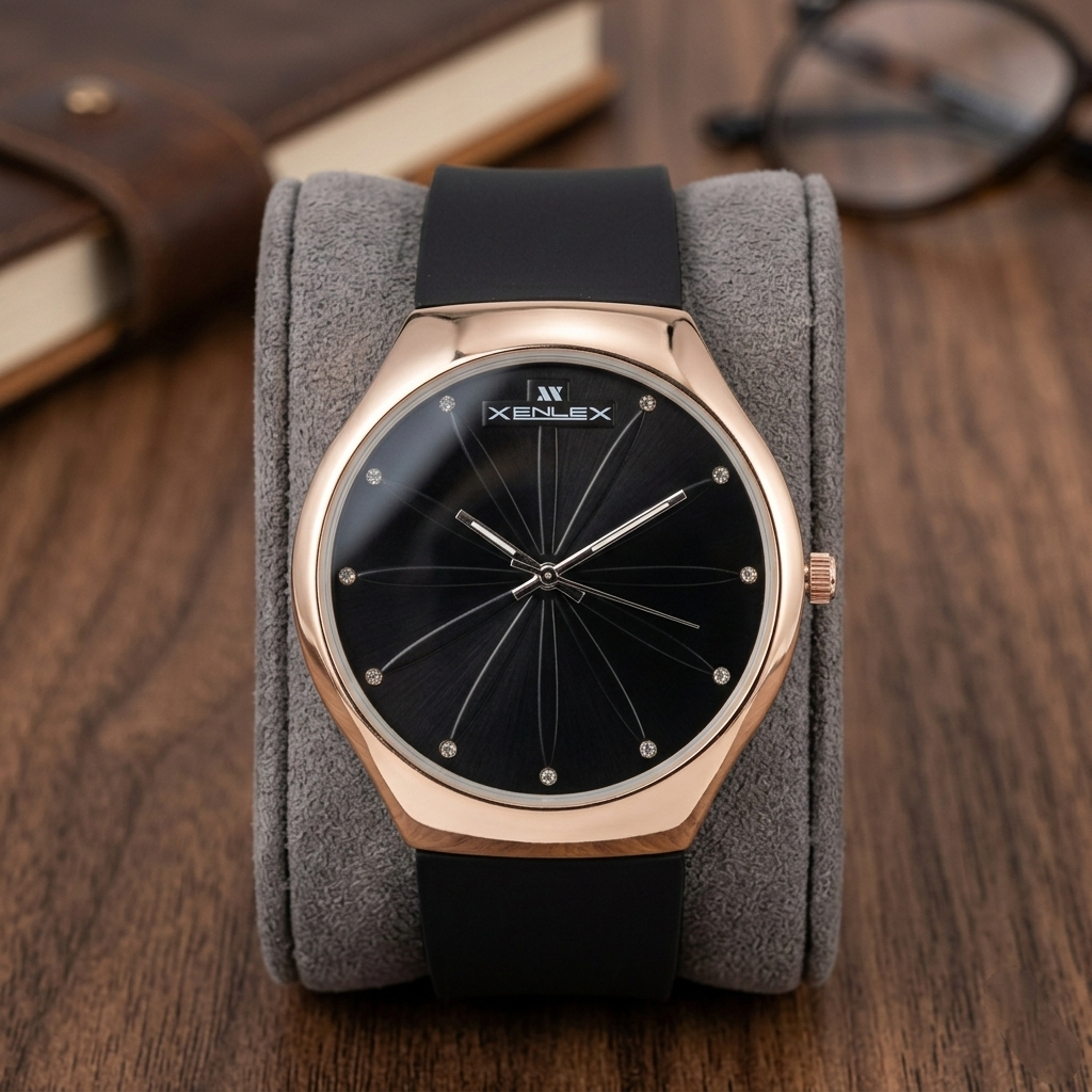 Xenlex Men’s Quartz Watch (BZ-FD13) – Black Dial