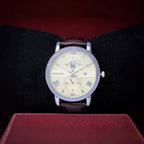Rolex Leather Strap Men’s Watch (BZ-FD05) with Date – Brown