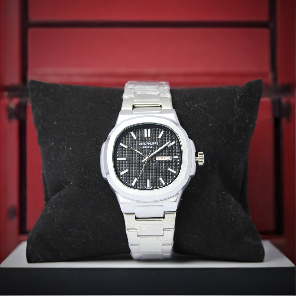 Patek Philippe Nautilus Men’s Watch (BZ-ES03) – Silver Strap