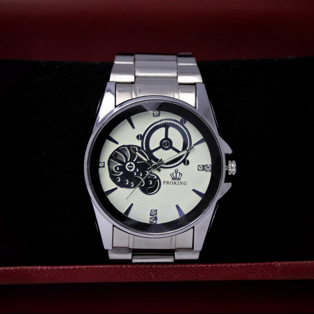 PROKING Men’s Quartz Watch (BZ-ES26) – Diamond Cut Glass