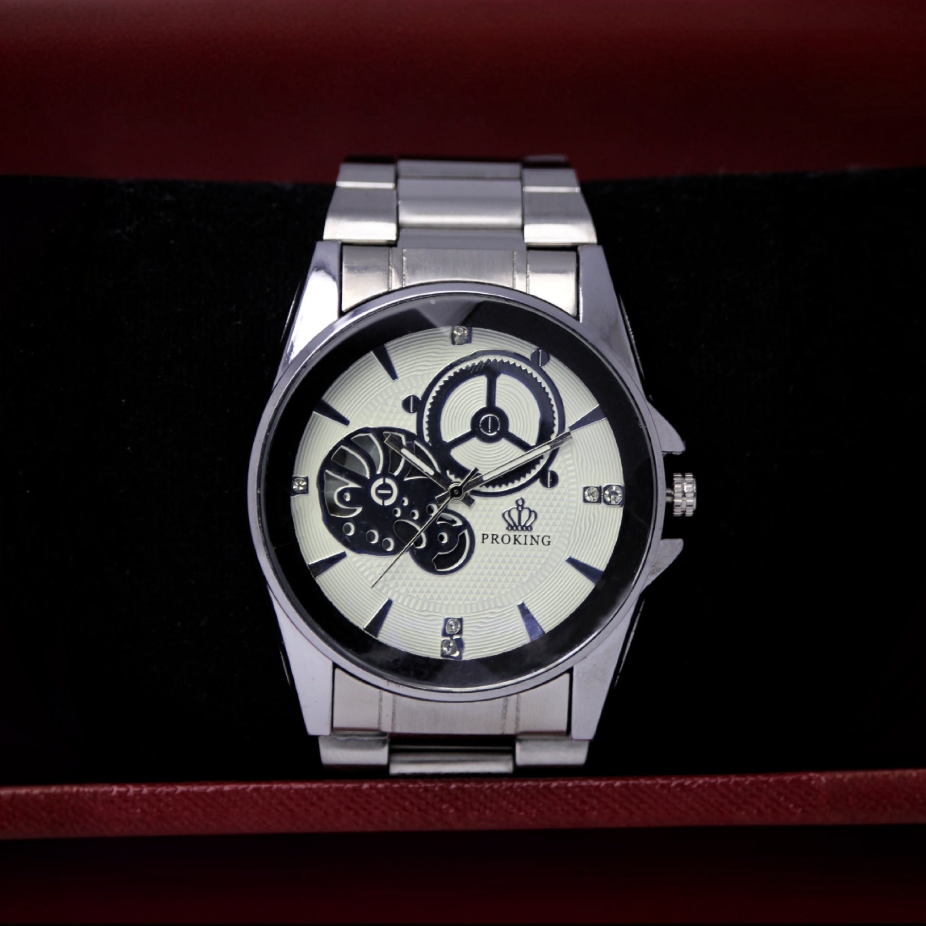 PROKING Men’s Quartz Watch (BZ-ES26) – Diamond Cut Glass