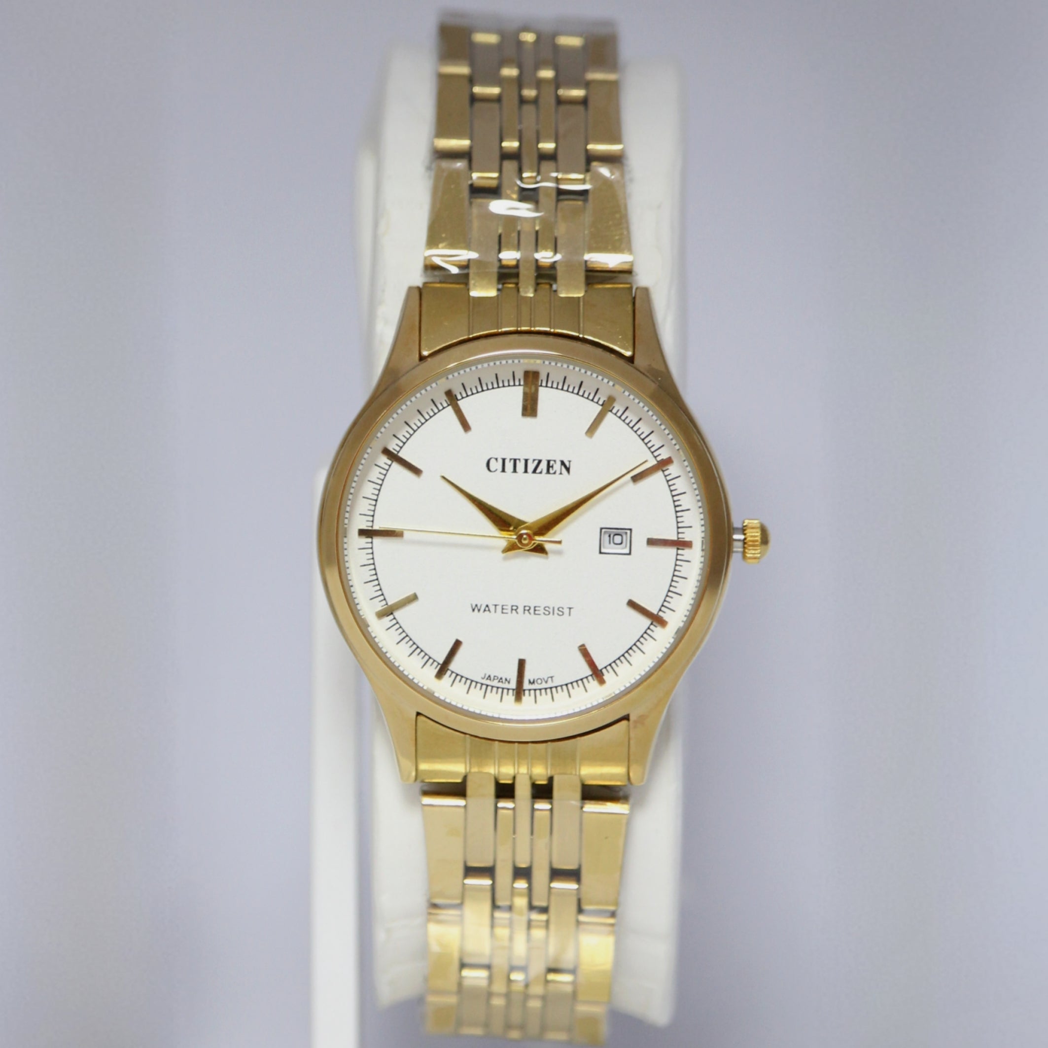 Citizen Classic Gold Couple Watches (BZ-HH04) – White Dial Stainless Steel