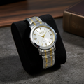 MSETA Men’s Quartz Watch (BZ-ES21) – Silver Textured Dial Stainless Steel