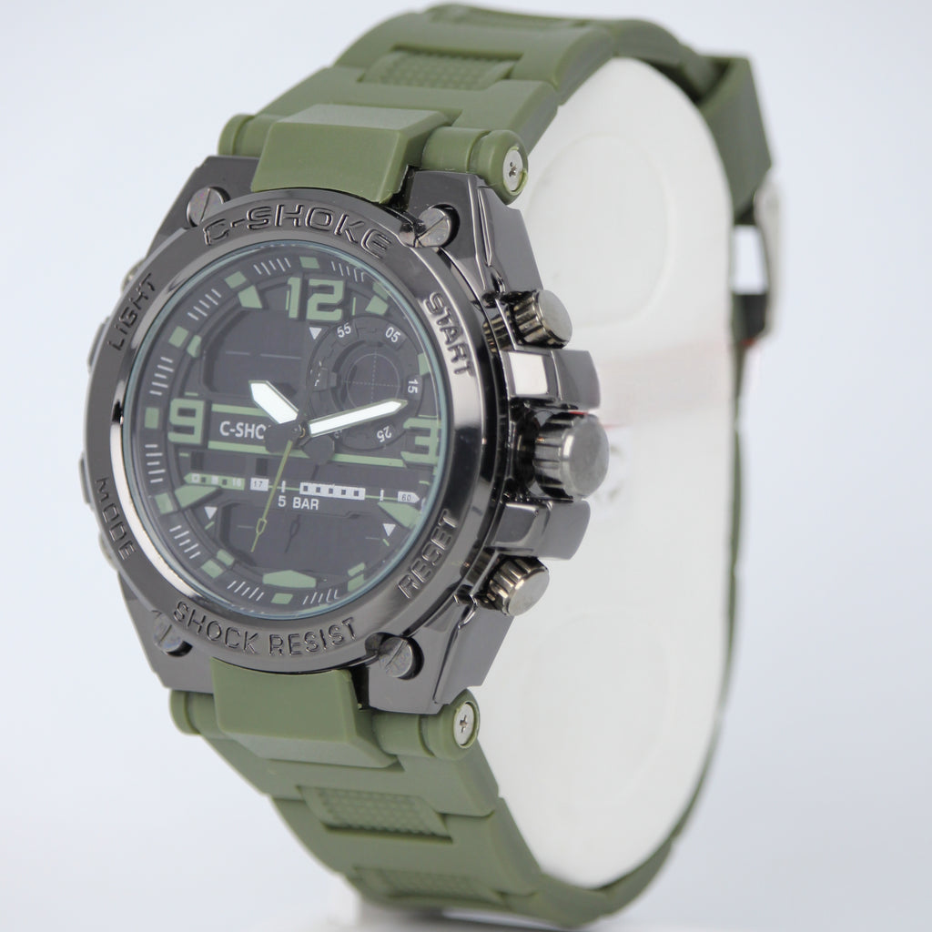 Original C-Shoke Made in Thailand Men's Watch (BZ-FD17) - Commando Green