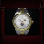 UK Collection Men’s Two-Tone Quartz Watch (BZ-ES34) – Silver Gold Dial