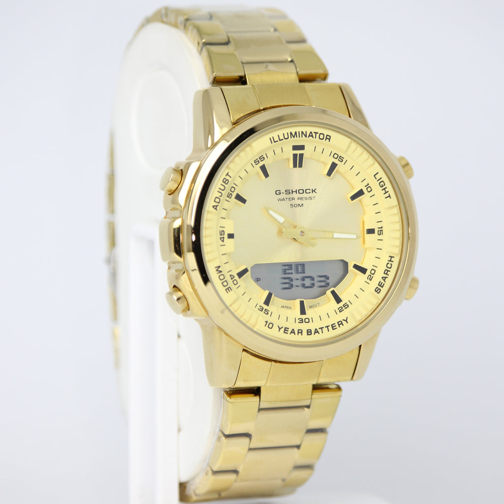 G-Shock Gold Edition Analog Digital Men’s Watch (BZ-ES42) - World Clock