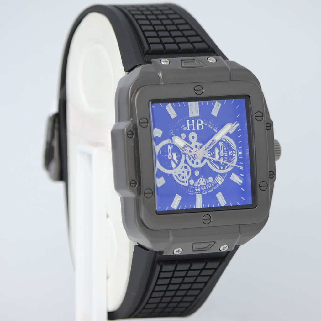 Hublot Men’s Quartz Watch (BZ-FD16) - Black Square Dial