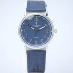 Crystal Time Quartz Couple Set (BZ-HH08) – Blue Textured Dial