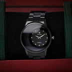 ROLEX Men’s Quartz Watch (BZ-ES29) – Black Dial Stainless Steel