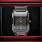 Crystal Time Men’s Quartz Watch (BZ-ES33) – Rectangular Black Dial