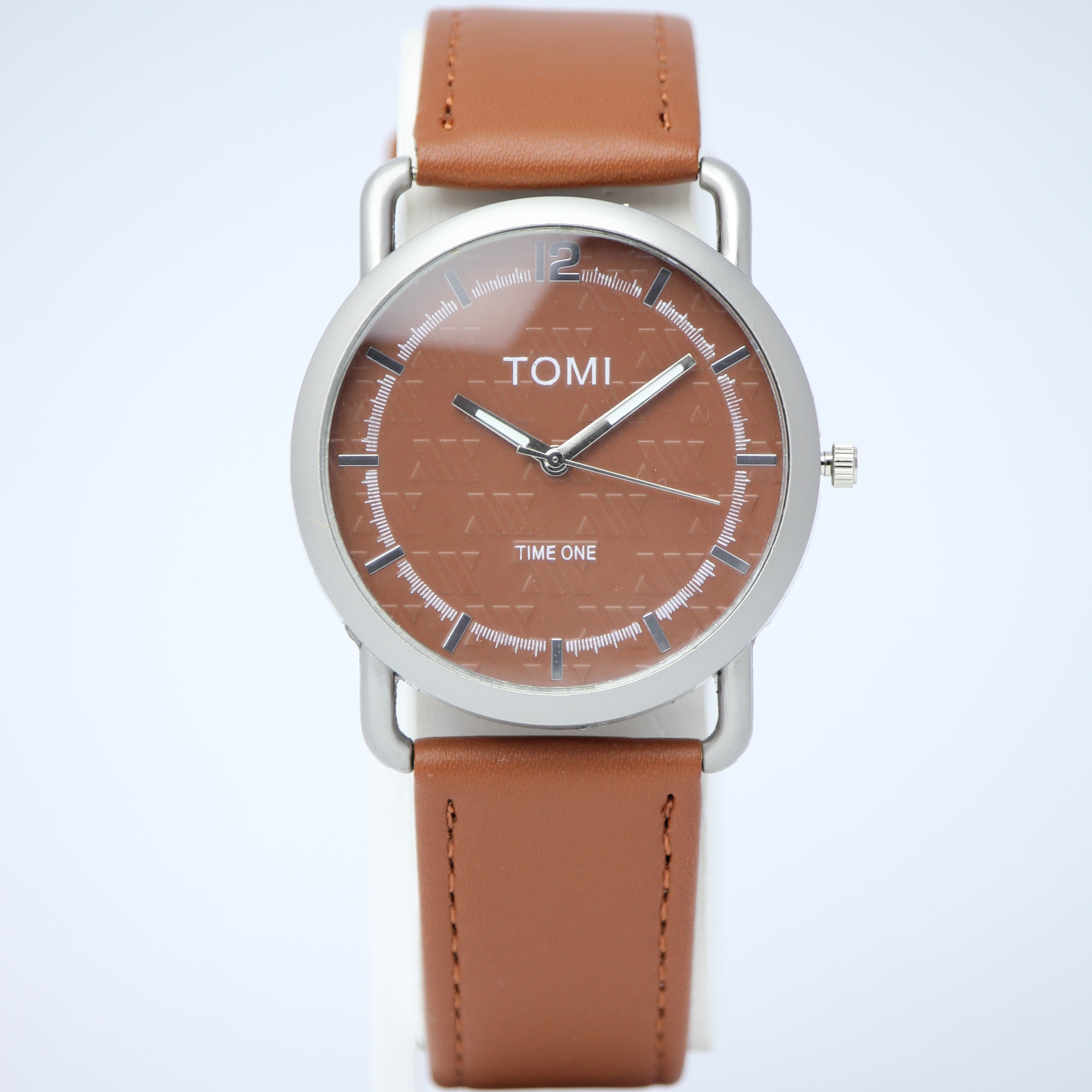 TOMI Couple Quartz Watch Set (BZ-HH06) – Brown Dial