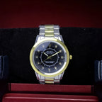 ROLEX Men’s Two Tone Watch (BZ-ES30) - Black Dial Stainless Steel