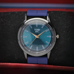 TOMI SHL Men’s Quartz Watch (BZ-FD08) – Blue Dial with Silver Markers