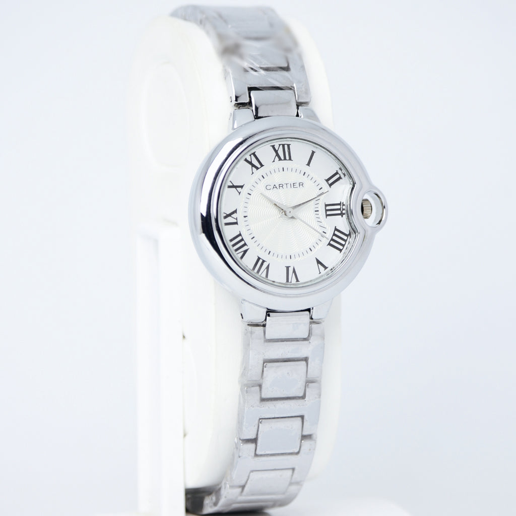 Cartier Women’s Elegant Quartz Watch (BZ-SS09) - Silver Roman Dial