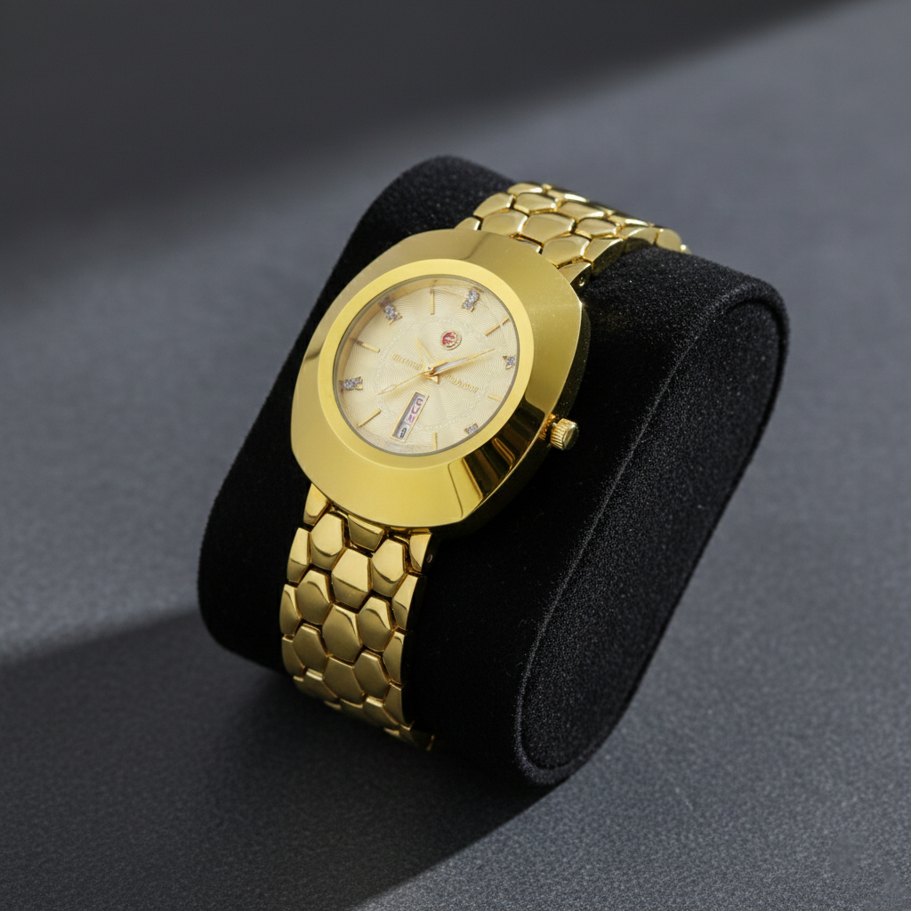 Rado Quartz Men’s Watch (BZ-ES16) – Gold Edition Stainless Steel