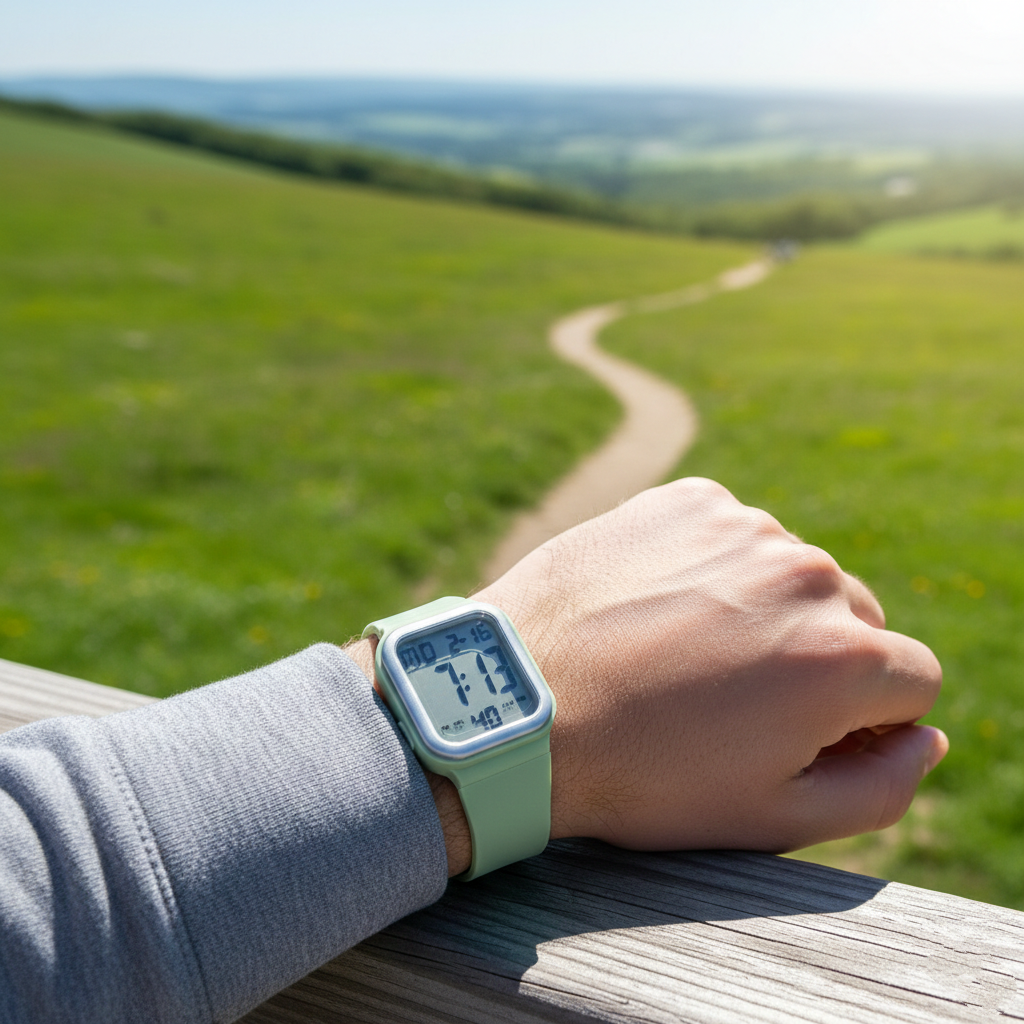 SPL Men’s Digital Sports Watch (BZ-S03) - Green Strap