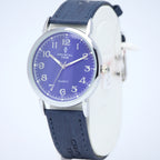Crystal Time Quartz Couple Set (BZ-HH08) – Blue Textured Dial