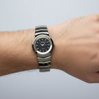 MASATE Men’s Quartz Watch (BZ-ES22) – Black Dial with Gold-Tone Stainless Steel
