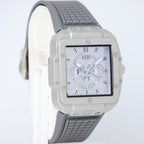 Hublot Men’s Quartz Watch (BZ-FD16) - Silver Square Dial