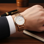 LEIX Men's Quartz Watch (BZ-ES23) - White Dial with Date & Day