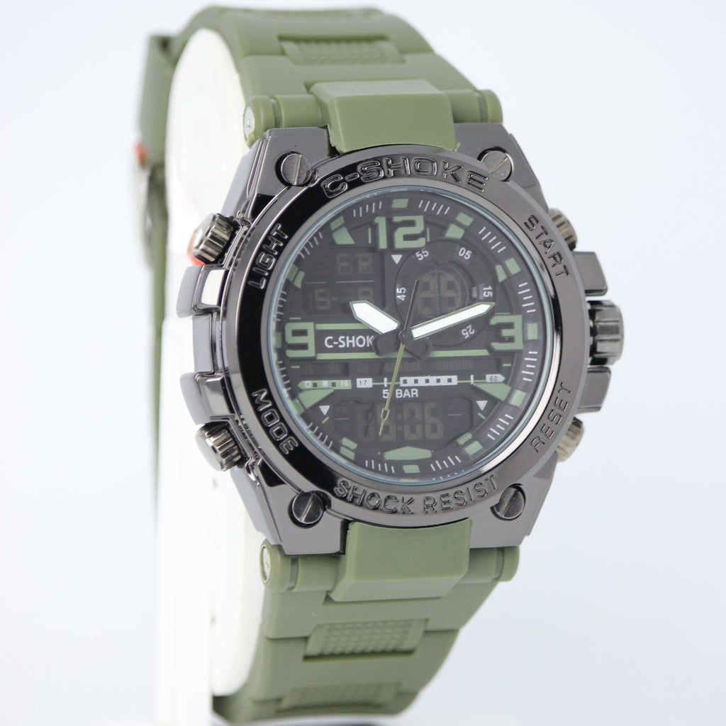 Original C-Shoke Made in Thailand Men's Watch (BZ-FD17) - Commando Green