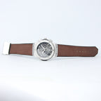HUBLOT Men's Quartz Watch (BZ-FD01) - Grey Dial with Brown Straps