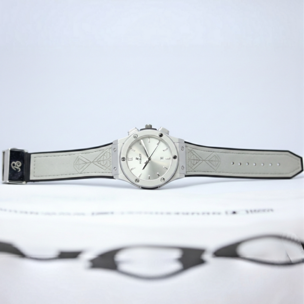 HUBLOT Men's Quartz Watch (BZ-FD01) - Silver Dial with Date
